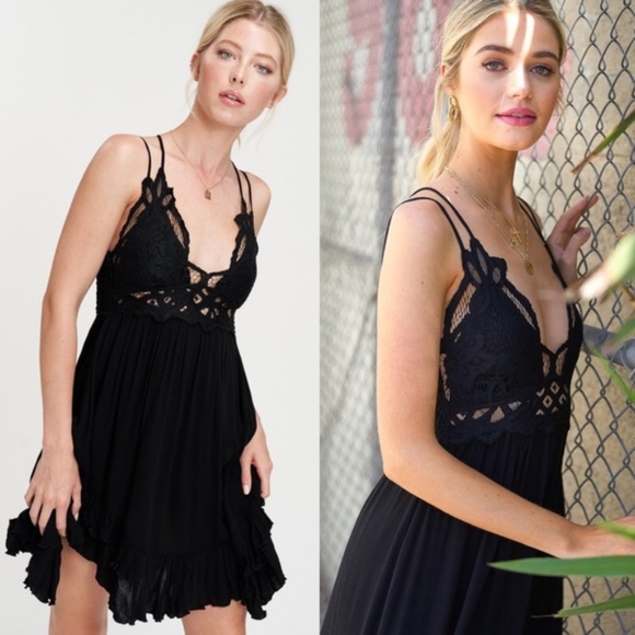 BOHO Crochet Lace Trim Slip Dress 👗🌞 - Picture 3 of 7